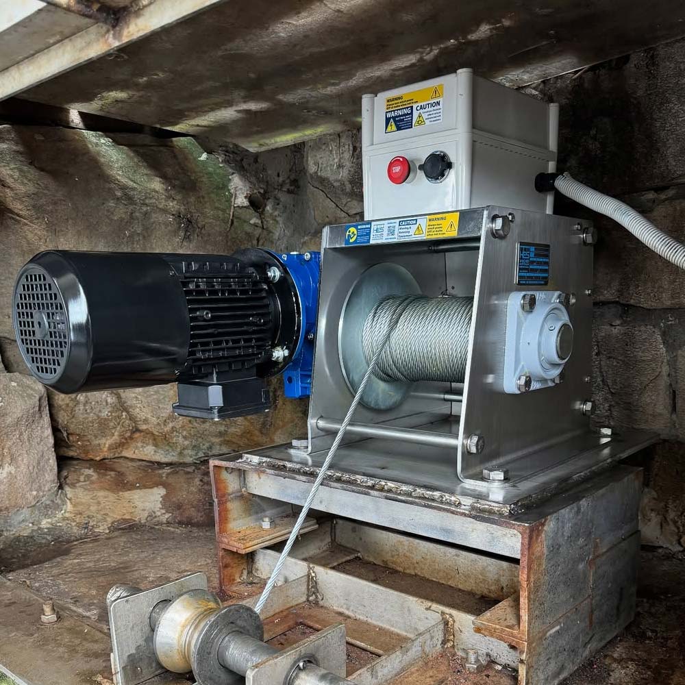 Marine winch by Crane Care