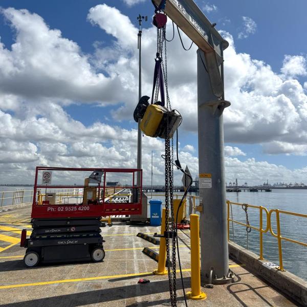 Boat lifting crane inspection, maintenance and repair services for marinas, ports and marine facilities across Sydney
