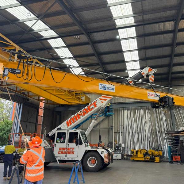 New crane installations in Sydney
