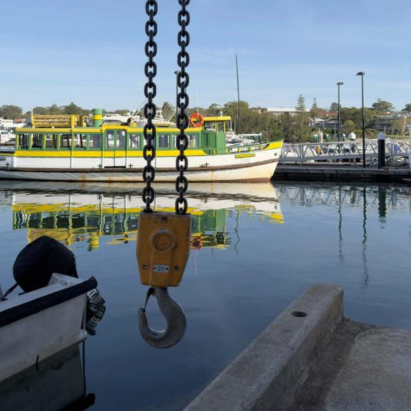 Water treatment system crane inspection in Sydney